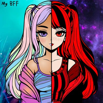 realistic girl split