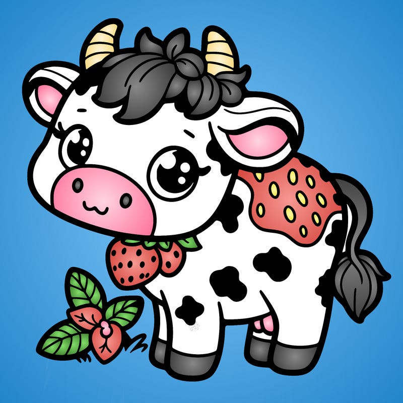 strawberry cow