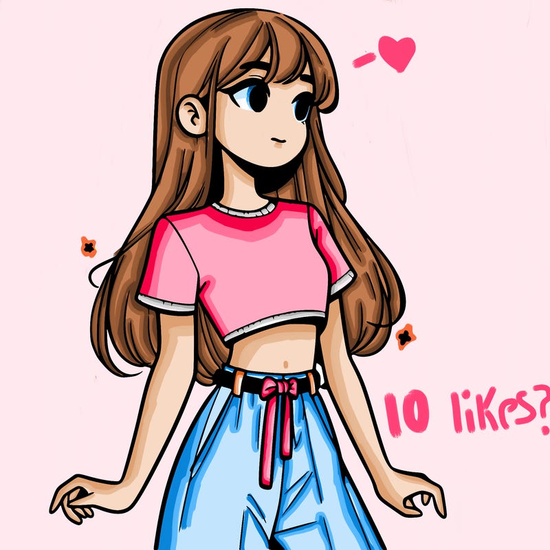 girl in a cute crop top