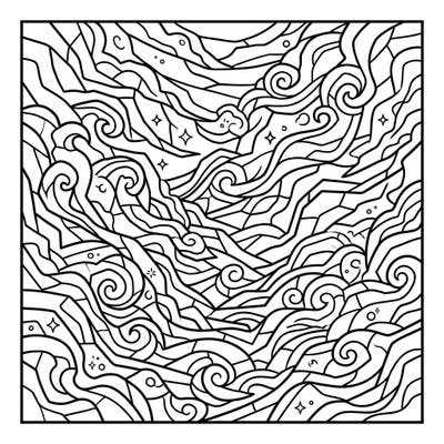 Unravel the beauty of atmospheric mystery with this unique Stained Glass Fog & Mist coloring page. Its intricate lines and swirling patterns invite you to explore a world of calming colors and creative expression.