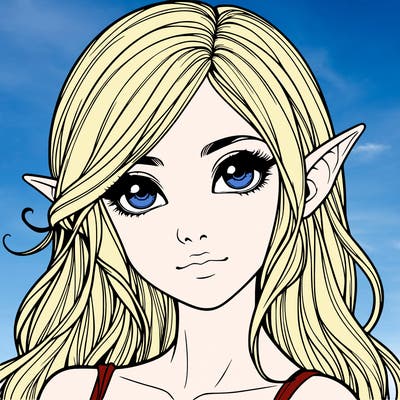 realistic elf girl