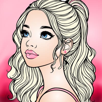 beautiful realistic girl