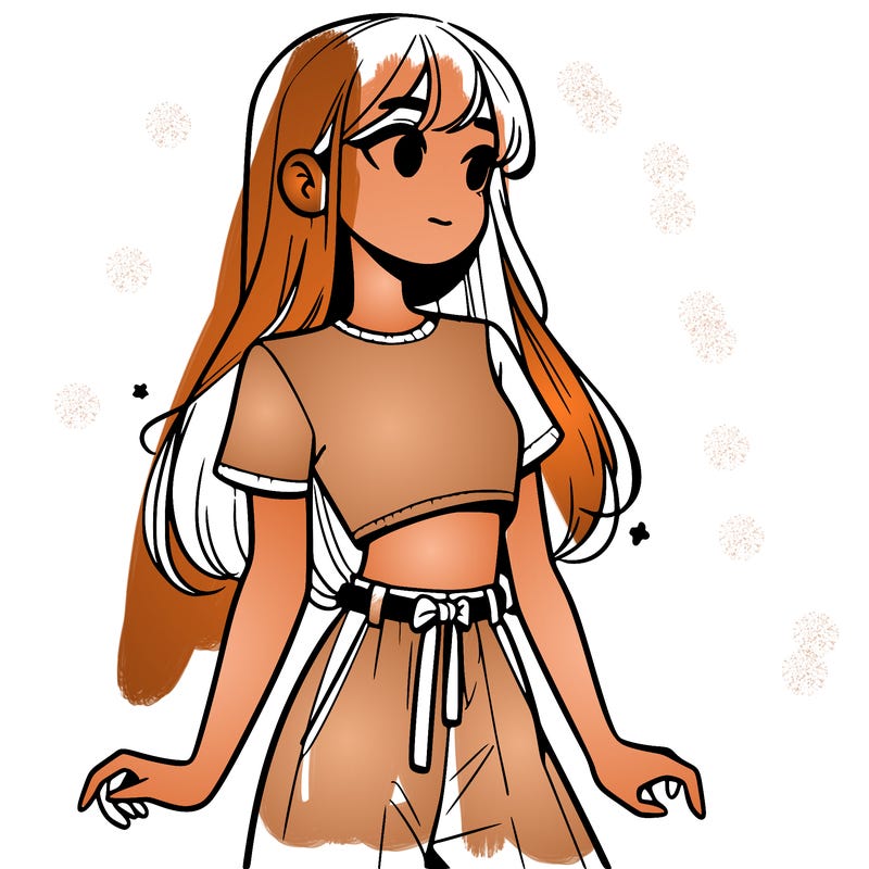 girl in a cute crop top