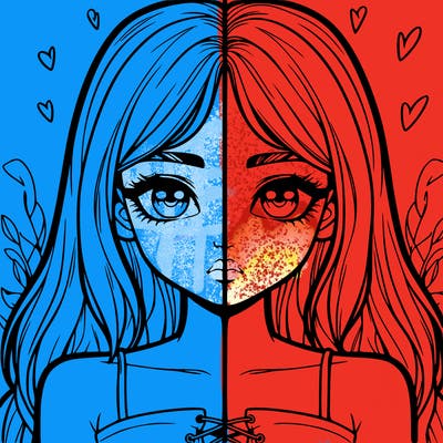 realistic girl split