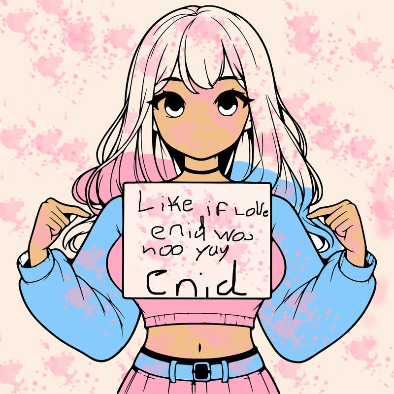 girl holding a blank sign in a long sleeve crop top