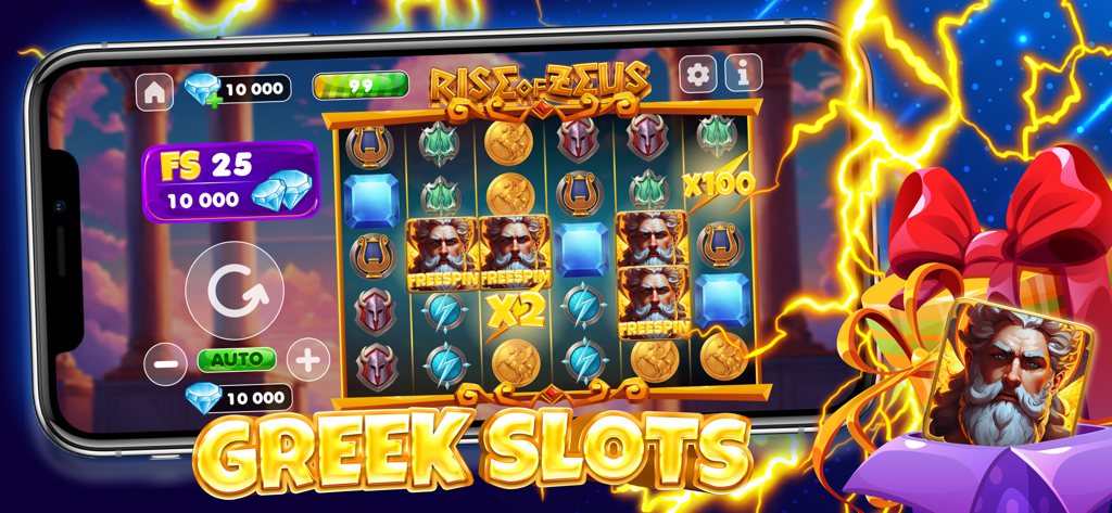 Lucky Spin Casino: 777 Slots - Lucky Spin Casino Rise of Zeus Greek mythology themed slot machine game