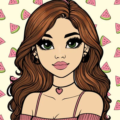 realistic pretty girl