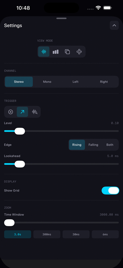 Oscilloscope Pro Audio Scope | Análisis de Audio Profesional