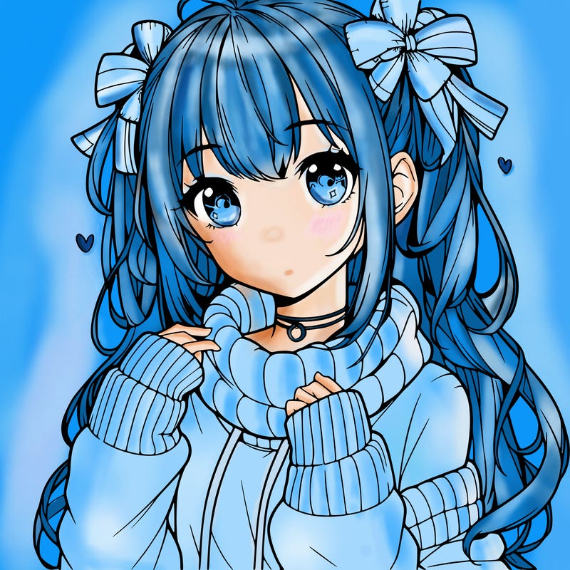 cute anime realistic girl