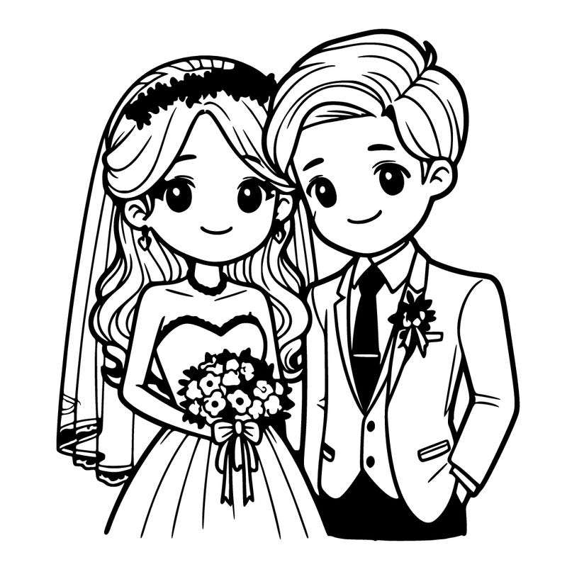 wedding bride and groom