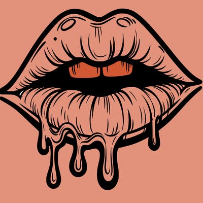 lips that look realistic and drip