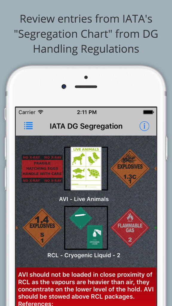 Hazmat Load Segregation Guide - Reference App | MWM