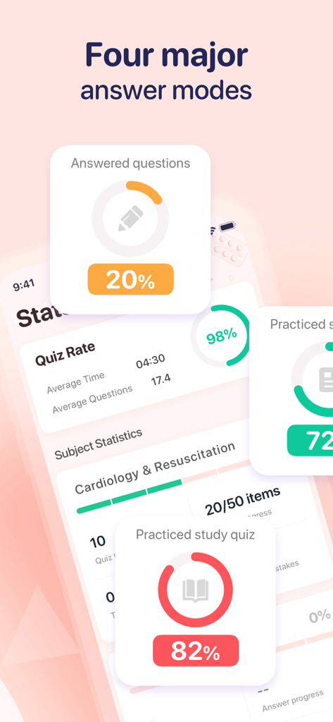 EMT Exam Prep 2026 - EMT Exam Prep app dashboard showing visual performance statistics and quiz progress