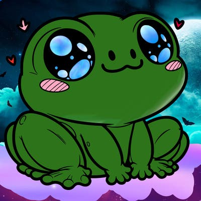 cute frog person realistic