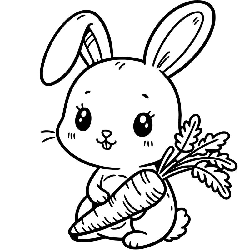 rabbit with carrot