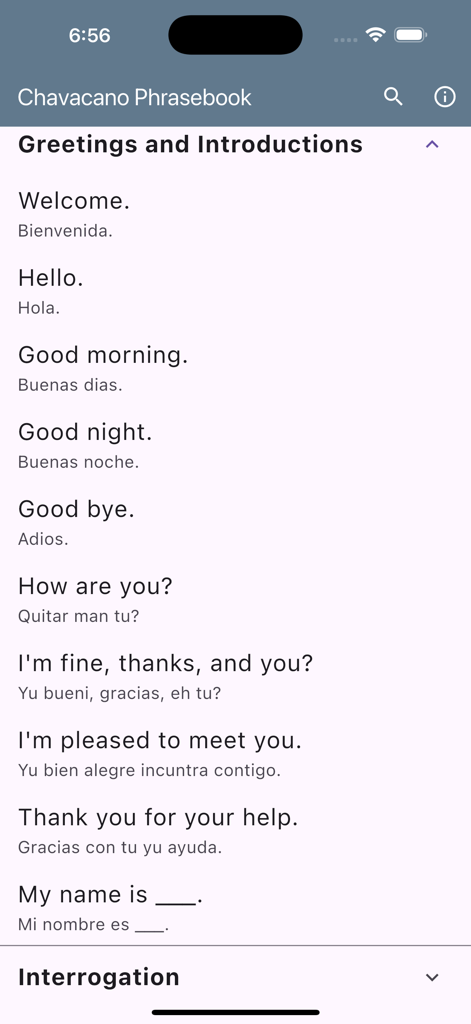 Chavacano Phrasebook - List of common greetings and introductions in Chavacano and English