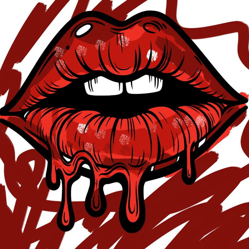 lips that look realistic and drip