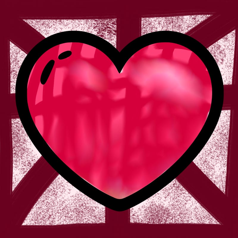 a blank heart