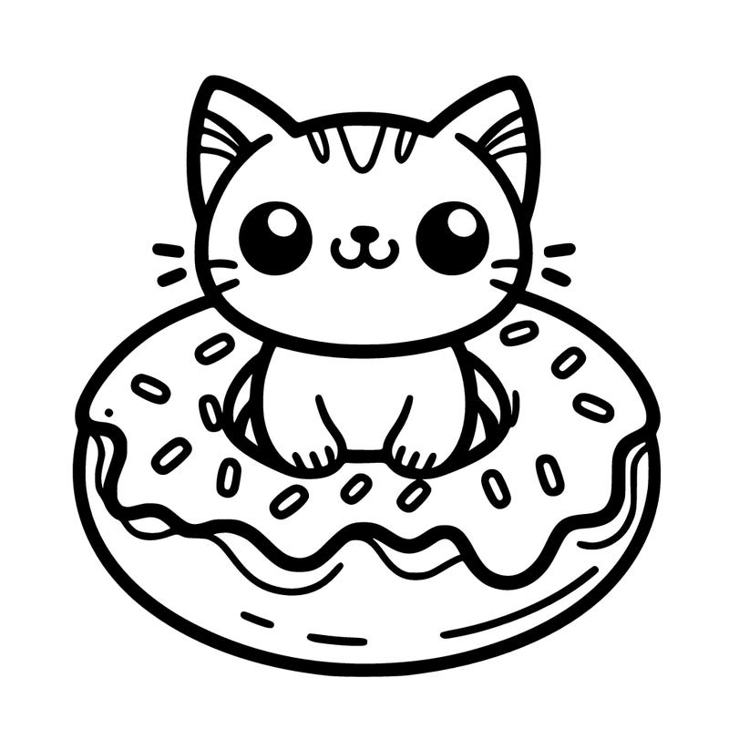 doughnut cat