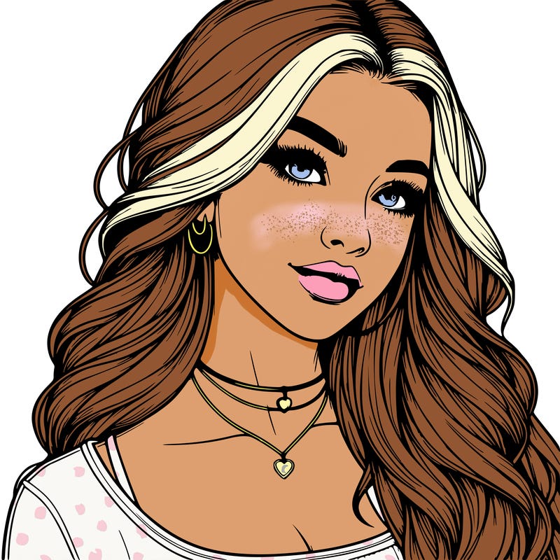 detailed realistic girl