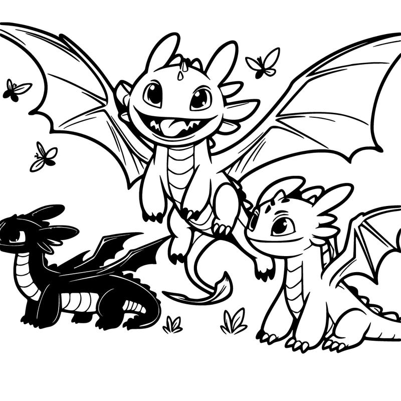 toothless dragons