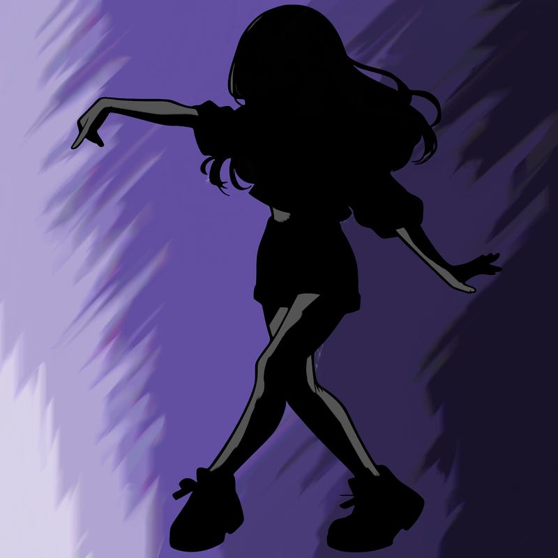 realistic girl danceing