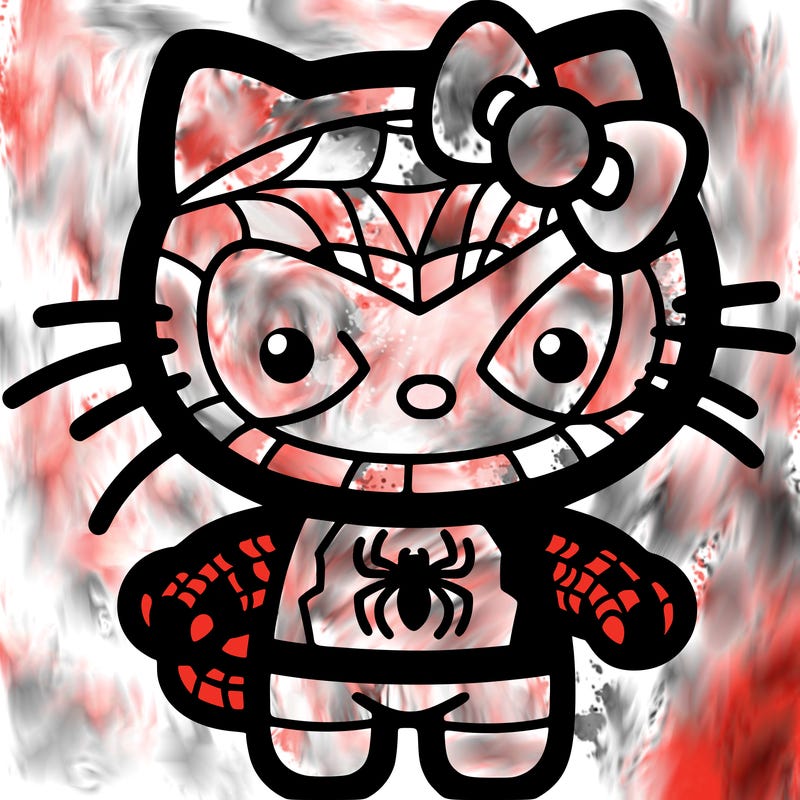 hello kitty x spider man