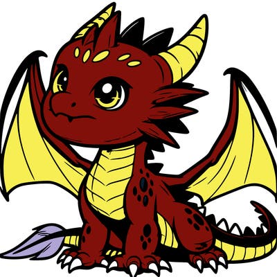 fierce baby night dragon