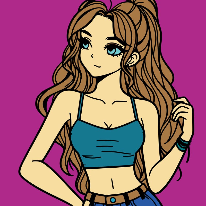 girl in crop top