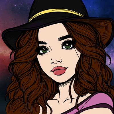 realistic girl with hat