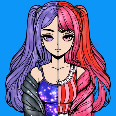 realistic girl split