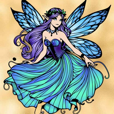 realistic mythical fairy
