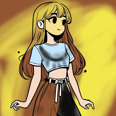 girl in a cute crop top