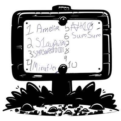 blank sign
