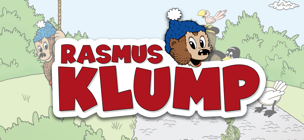 Rasmus Klump - The main logo of the Rasmus Klump app with the cartoon bear character