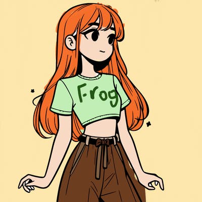 girl in a cute crop top