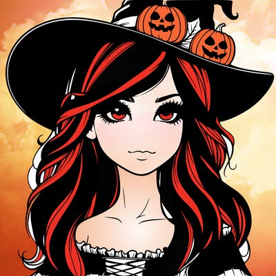 halloween realistic girl