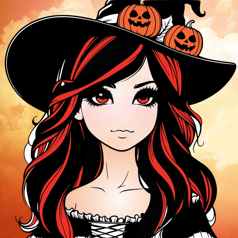 halloween realistic girl