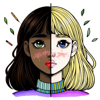 realistic girl split