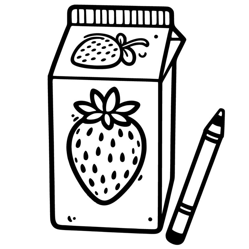 strawberry milk carton