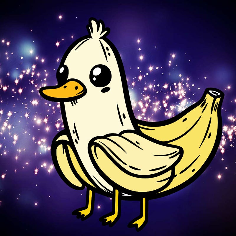 a banana that looks like a duck