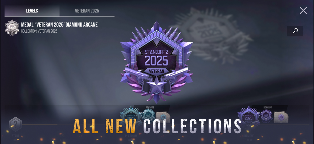 Case Simulator fo Standoff 2 D - Veteran 2025 Diamond Arcane medal and new collections showcase