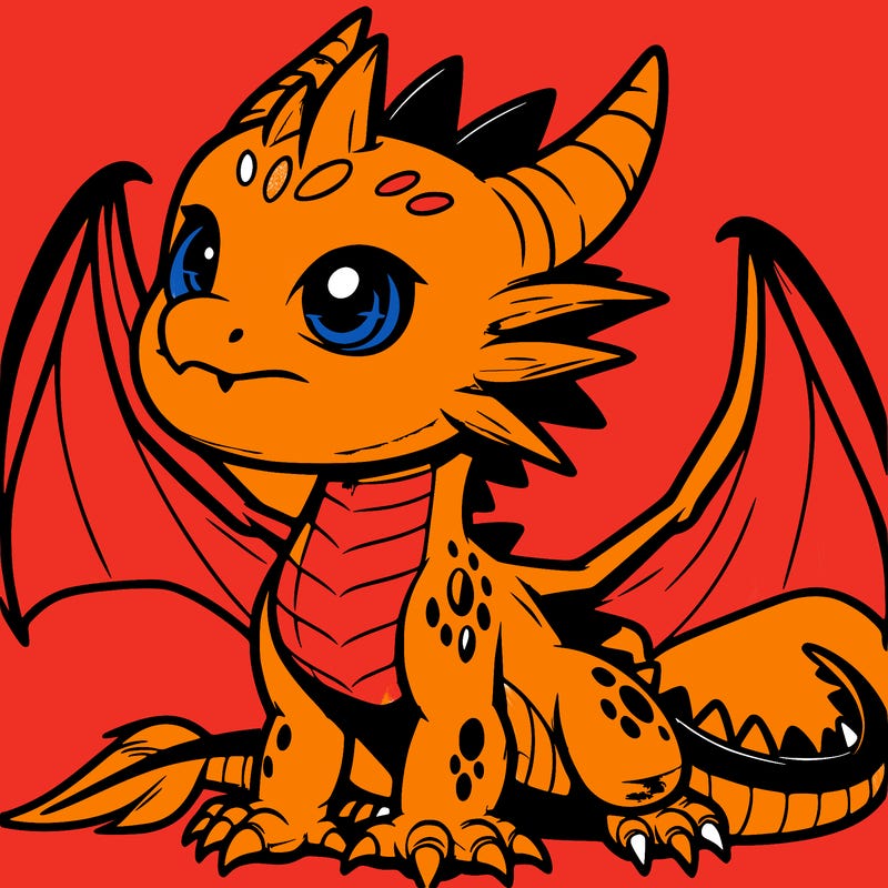 fierce baby night dragon