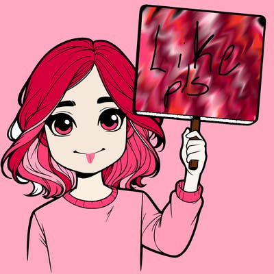 realistic girl holding up a sign