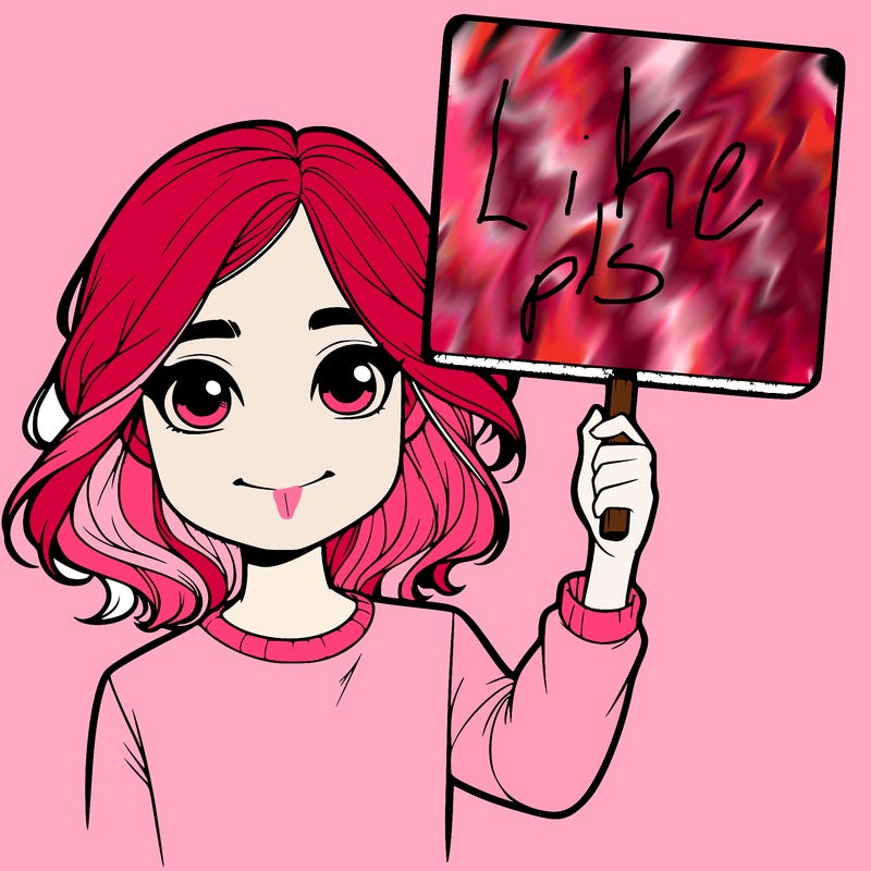 realistic girl holding up a sign