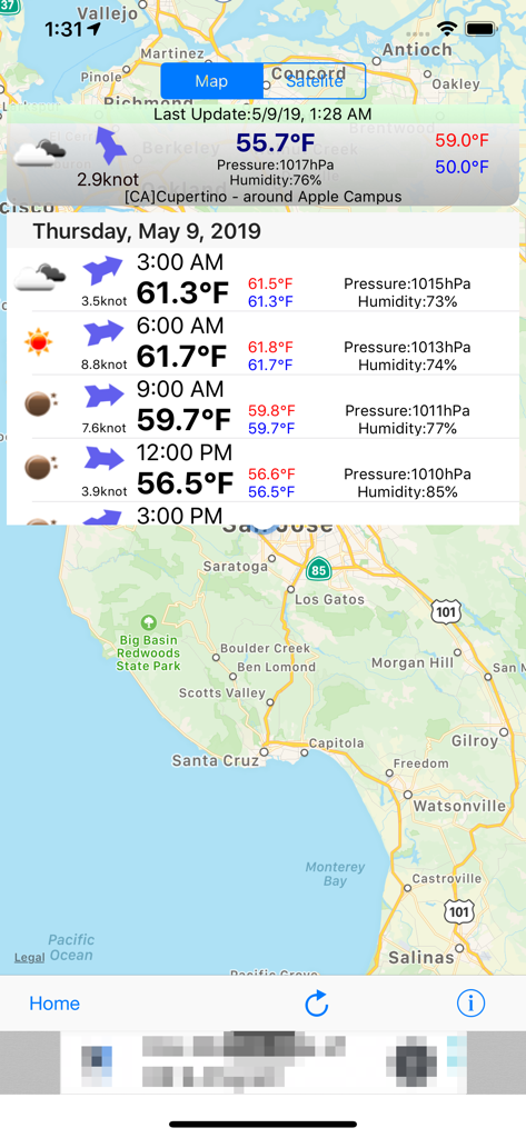 Weather on Map - Weather App | MWM