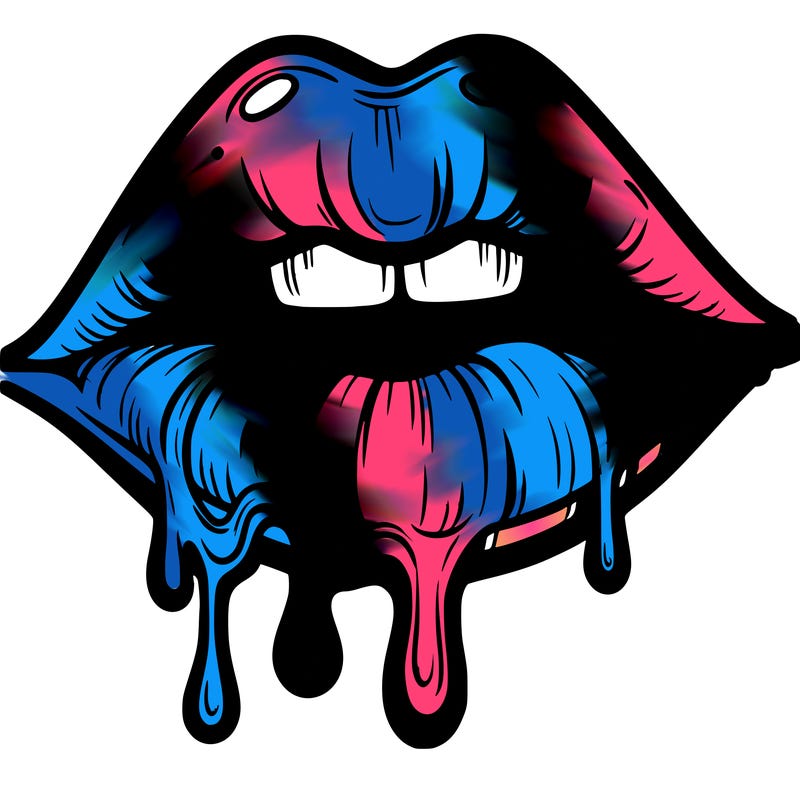 lips that look realistic and drip