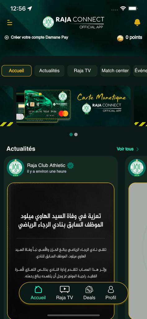 RAJA Connect - Sports App | MWM