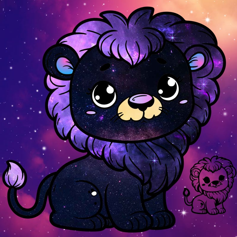 cute baby lion