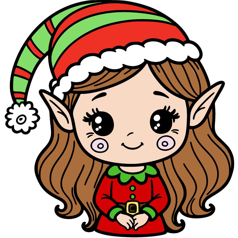 christmas elf girl